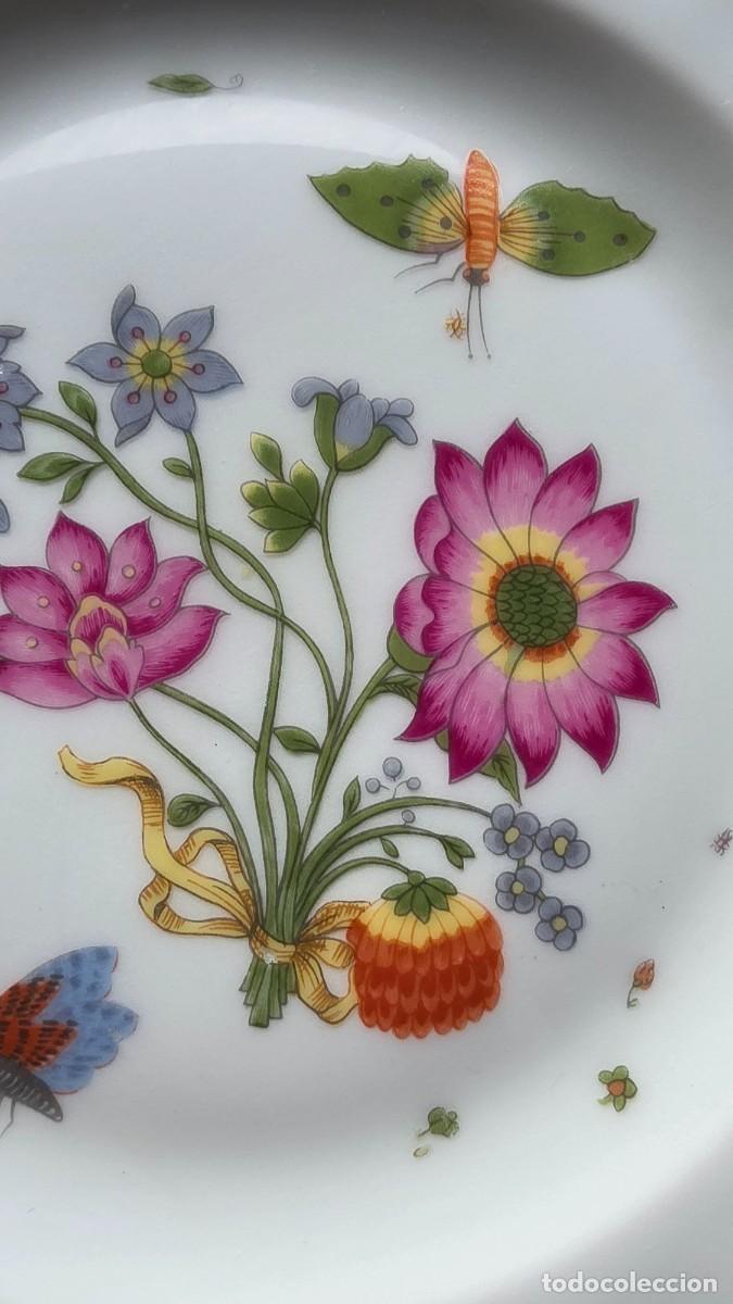 Antig&uuml;edades: Plato Llano Porcelana Limoges Ch. Field Haviland &rdquo;Alt Meissen&rdquo; Vajilla Francesa Vintage de Lujo con