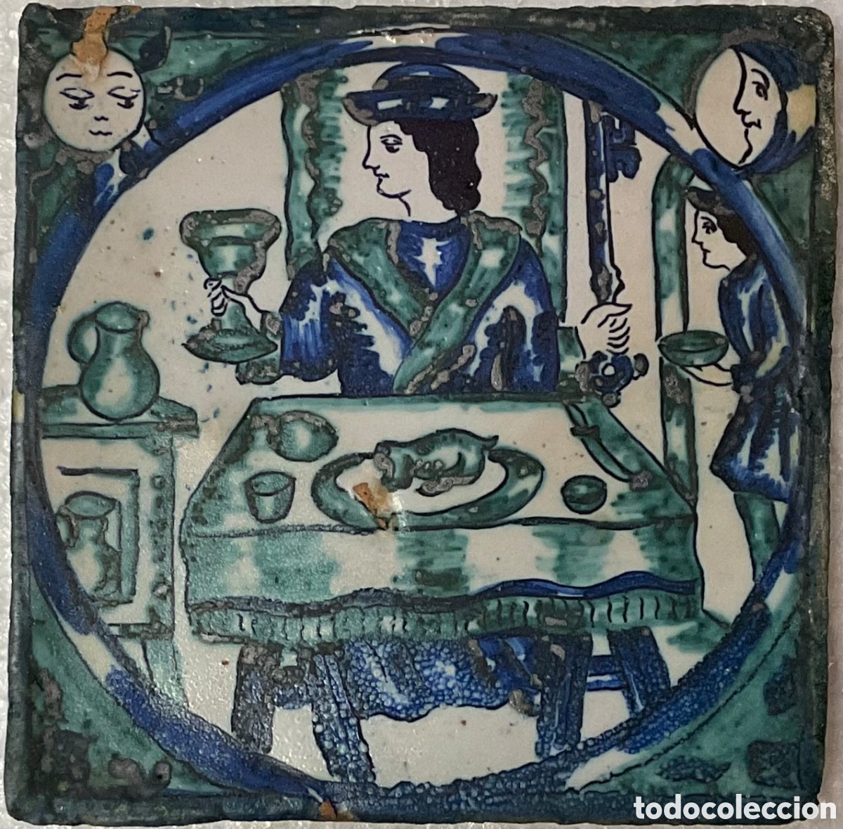 Oggetti Antichi: Azulejo - Calendario agr&iacute;cola