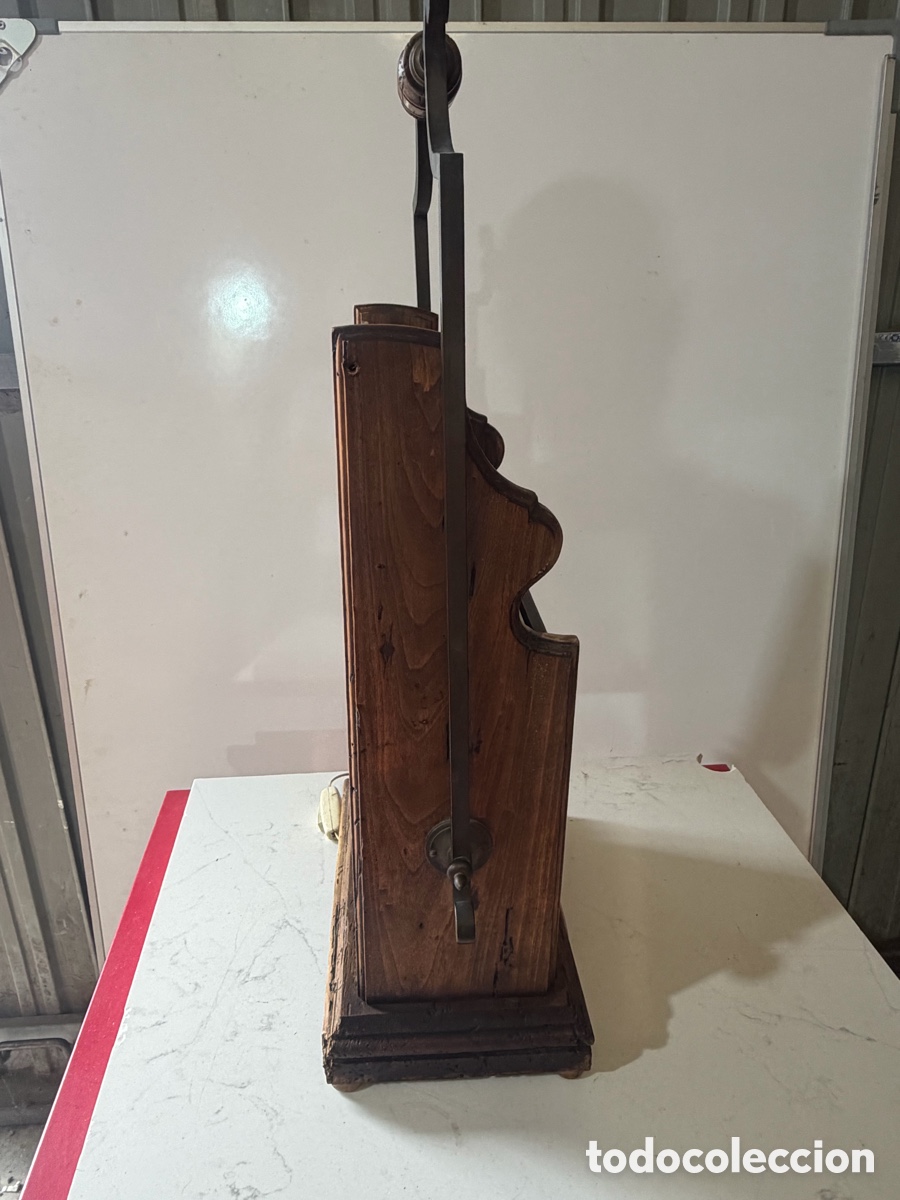Antig&uuml;edades: Farol r&uacute;stico madera y forja cristal envejecido - Foto 5
