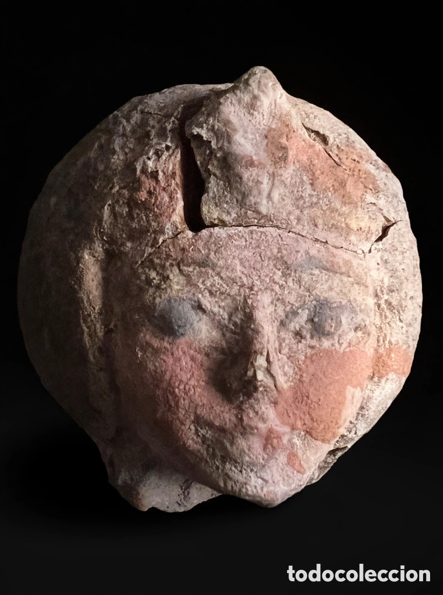 Antig&uuml;edades: Cabeza figura de terracota - Foto 2