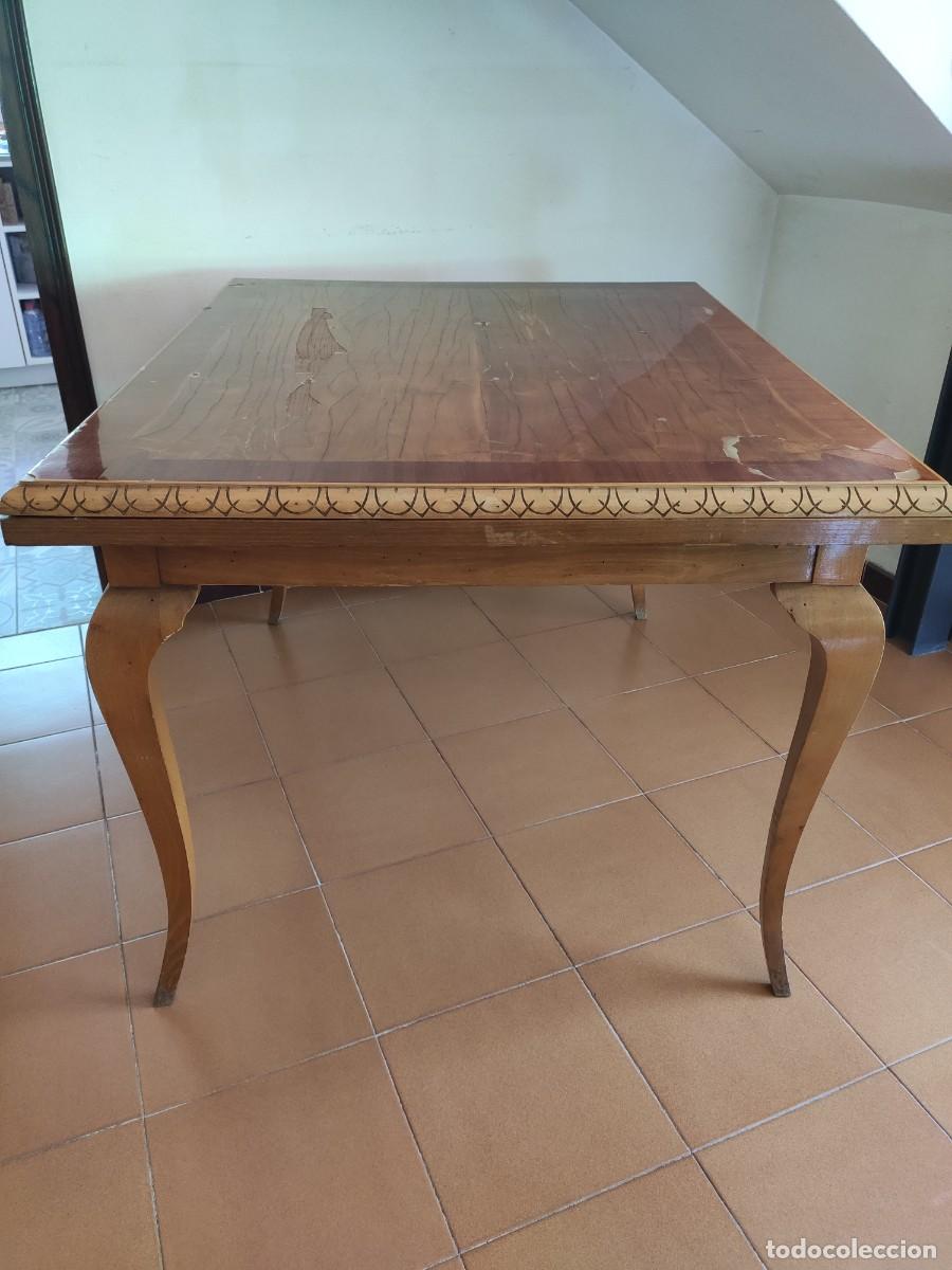 Antig&uuml;edades: Mesa de comedor de madera maciza (A&ntilde;os 60) &ndash; Estilo Vintage / Mid-Century