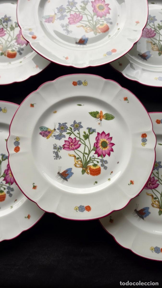Antig&uuml;edades: Plato de Postre o Aperitivo Porcelana Limoges Ch. Field Haviland &rdquo;Alt Meissen&rdquo; Vajilla Francesa Vint