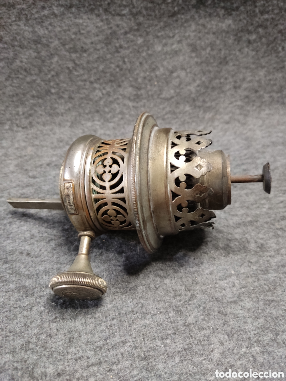 Antig&uuml;edades: Boquilla o quemador antiguo de quinqu&eacute;. Modelo BEC SIRIUS marca R. DITMAR