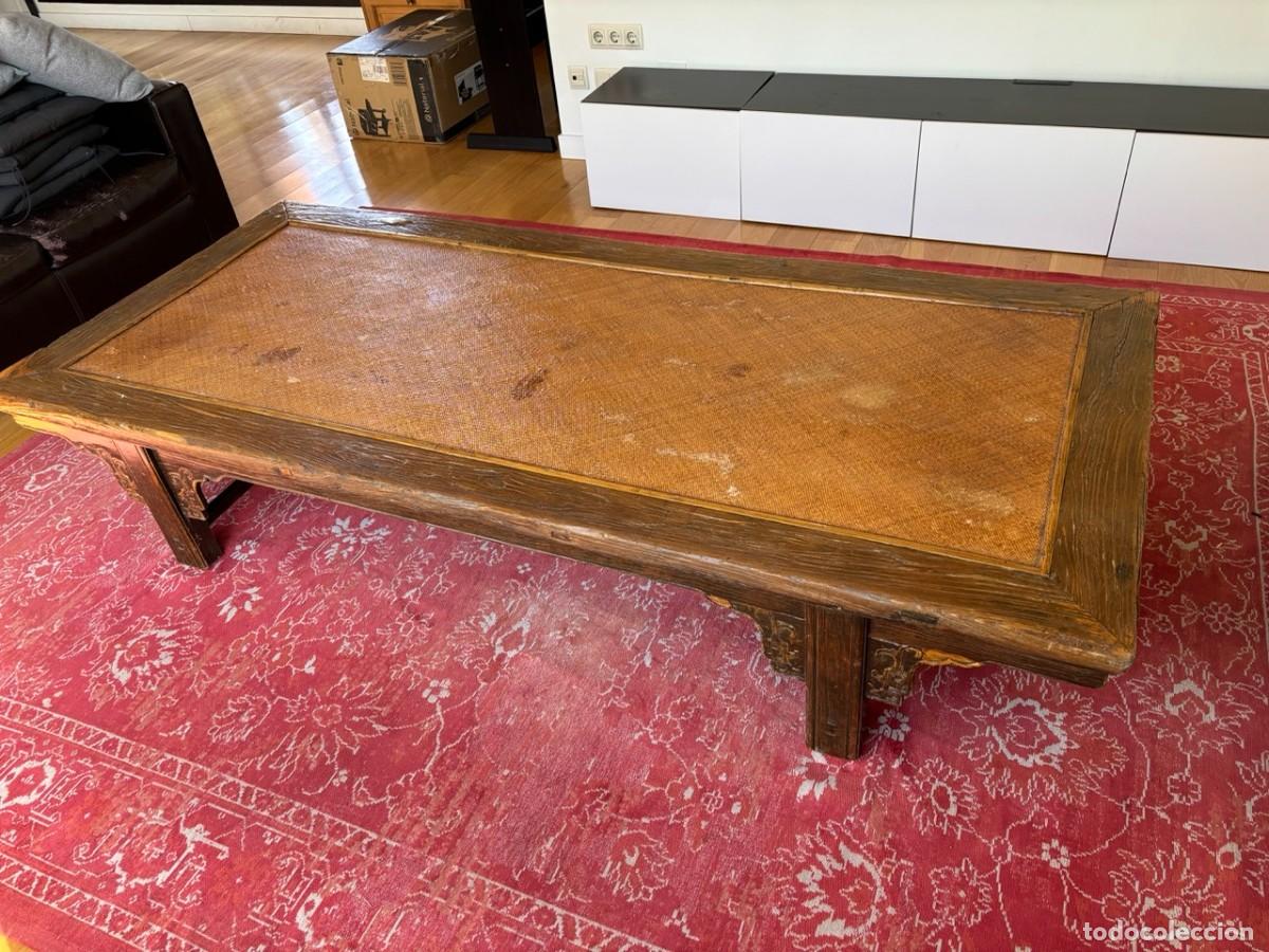 Antig&uuml;edades: Mesa salon de madera maciza antigua - Foto 4