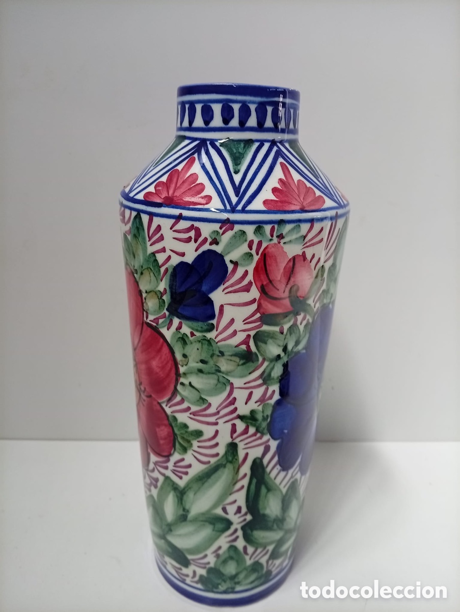 Antig&uuml;edades: .JARR&Oacute;N FLORERO DE CER&Aacute;MICA ARTESANAL, PINTADO A MANO