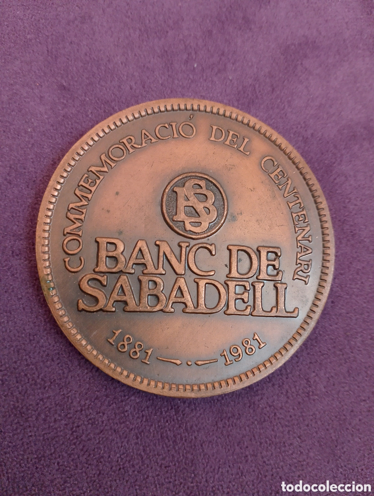 Antig&uuml;edades: Medalla banco de Sabadell - Foto 2