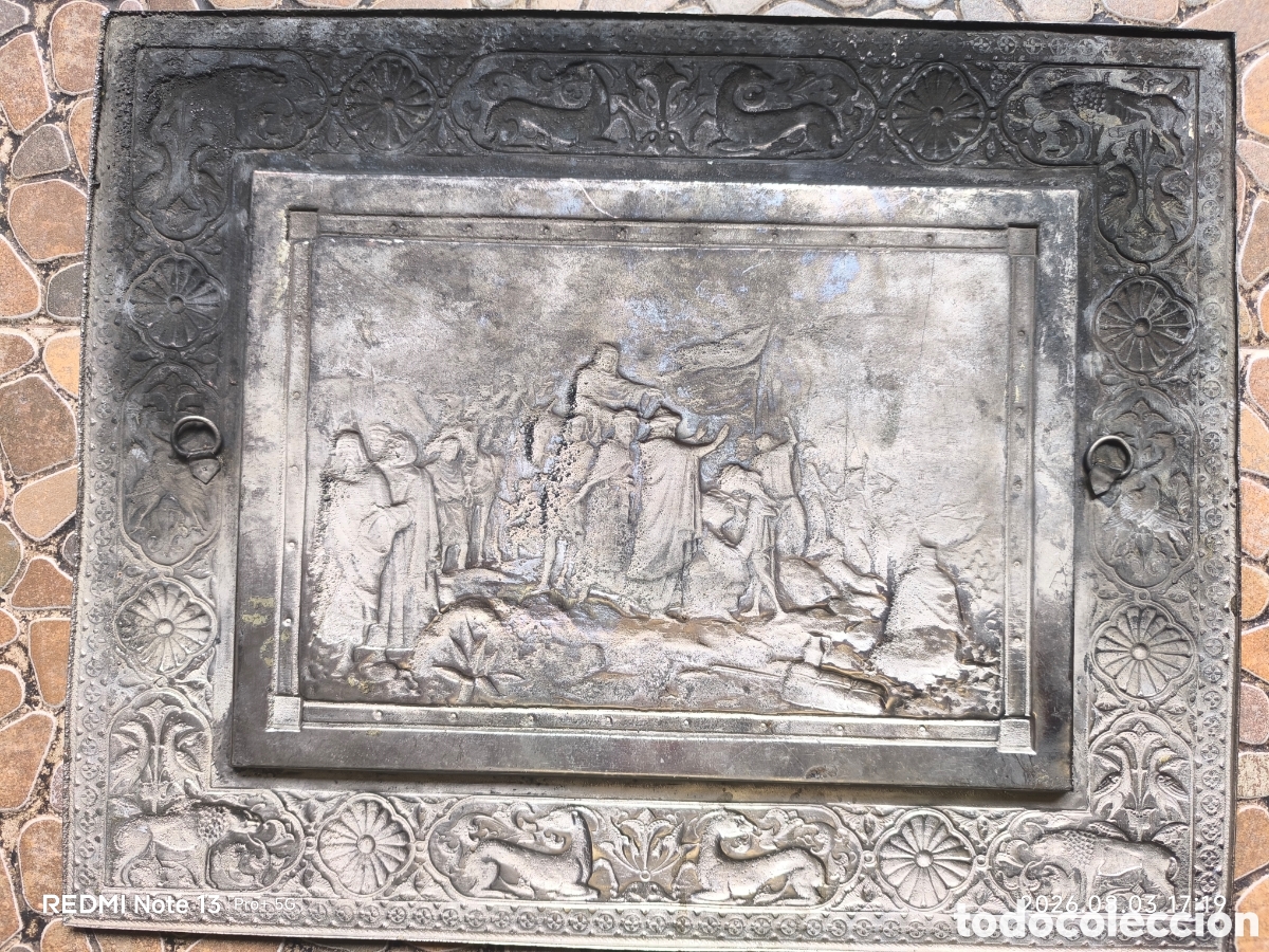 Antig&uuml;edades: Cuadro repujado metal rendici&oacute;n granada - Foto 3