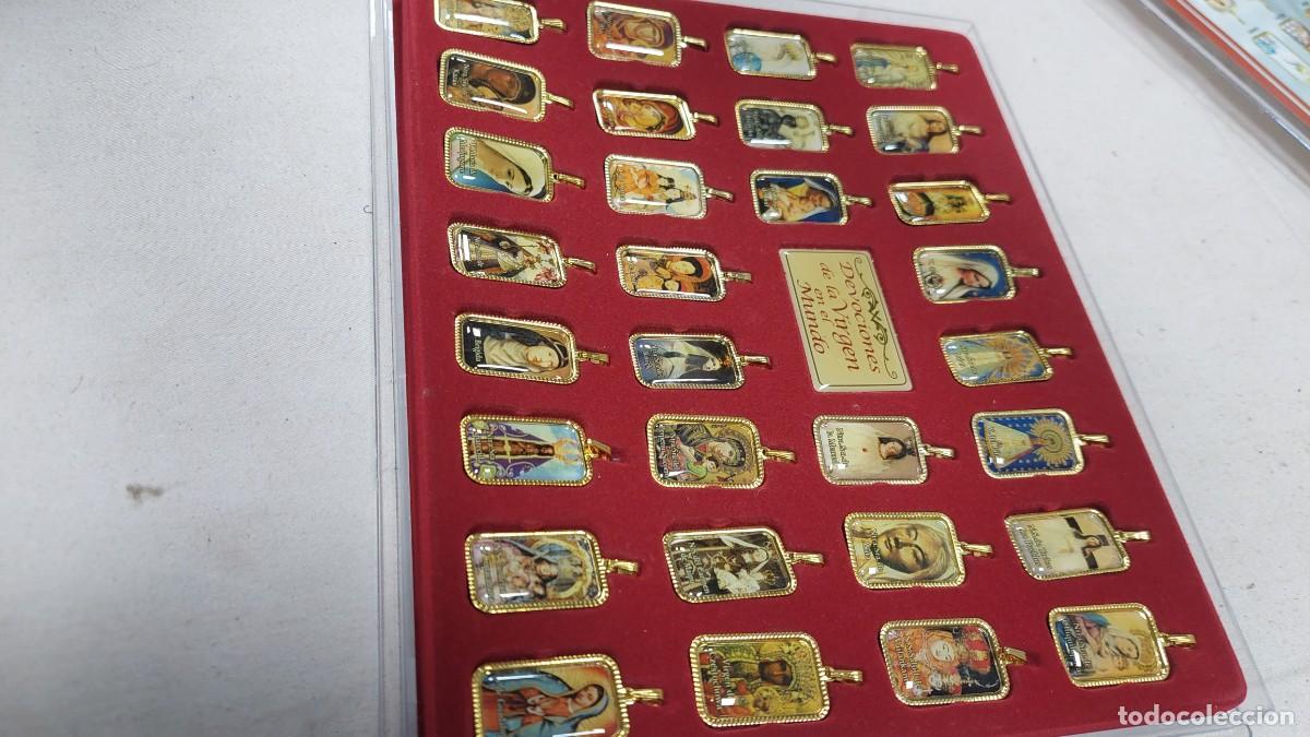 Antig&uuml;edades: Coleccion de 32 medallas religiosas Devociones - Foto 2