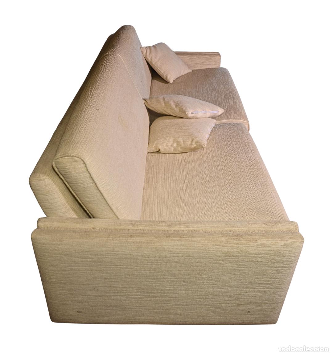 Antig&uuml;edades: Sof&aacute; Mid-Century Texturizado Beige - Foto 2