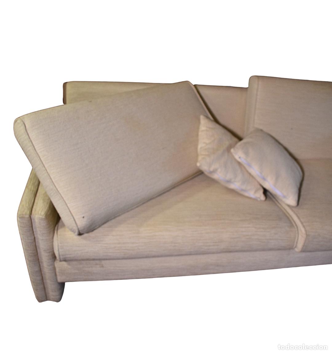 Antig&uuml;edades: Sof&aacute; Mid-Century Texturizado Beige - Foto 5