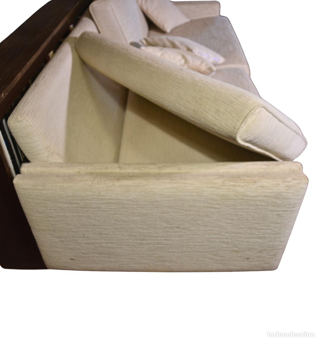 Antig&uuml;edades: Sof&aacute; Mid-Century Texturizado Beige - Foto 6