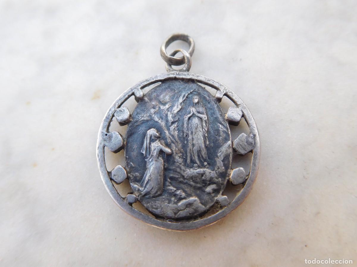 Antig&uuml;edades: Medalla de plata antigua Inmaculada Concepci&oacute;n - Foto 2
