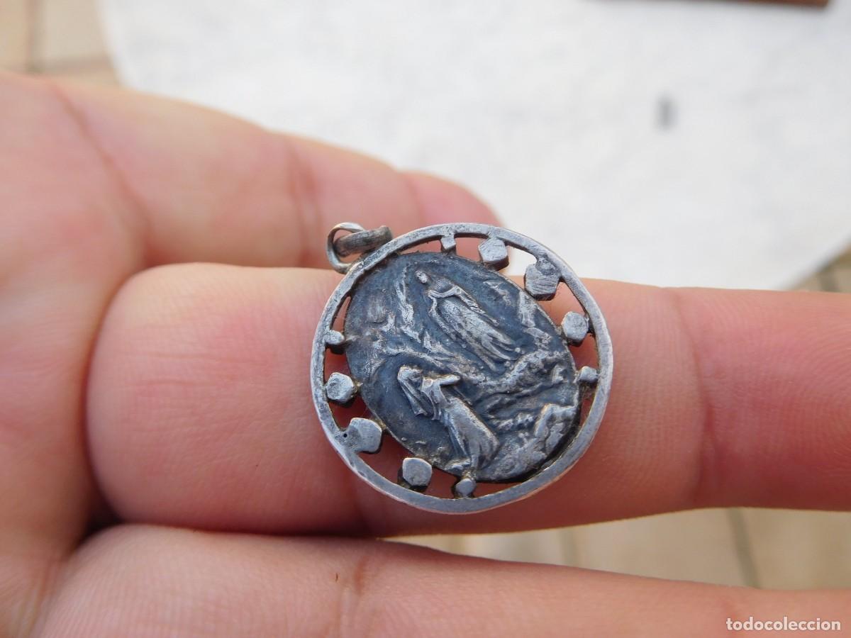 Antig&uuml;edades: Medalla de plata antigua Inmaculada Concepci&oacute;n - Foto 5