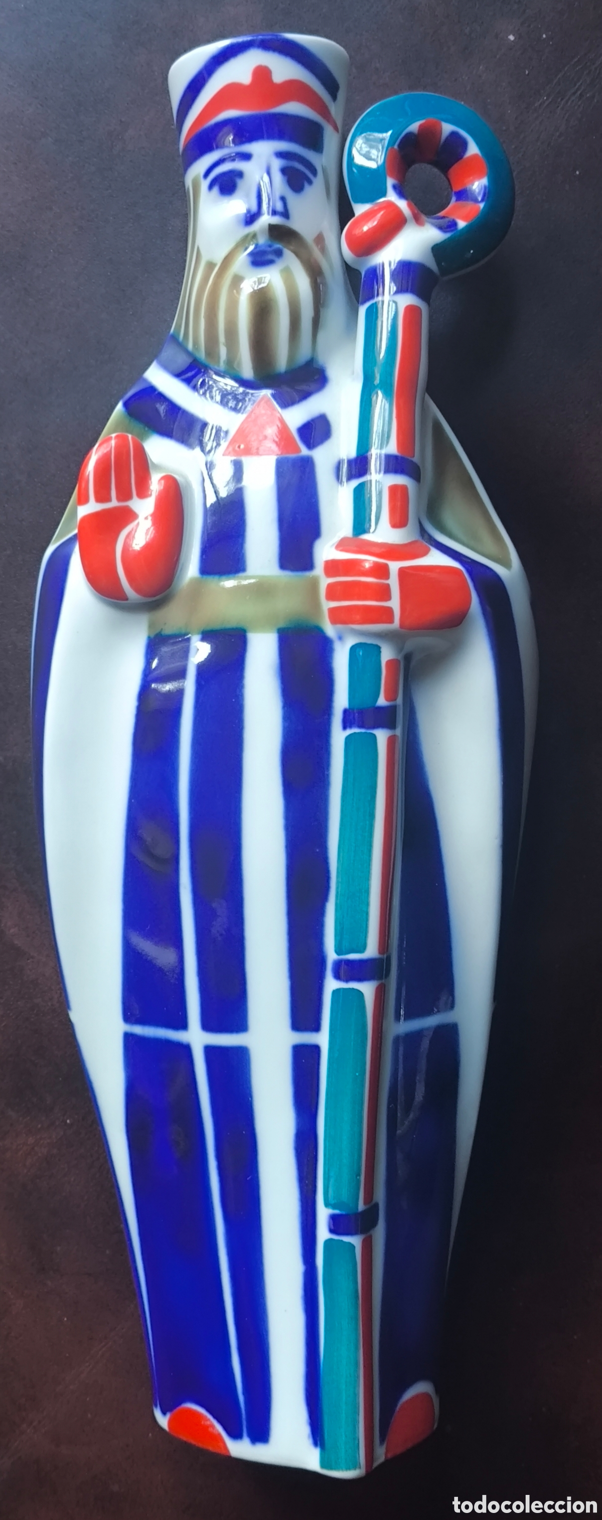 Antig&uuml;edades: SARGADELOS PORCELANA FIGURA BISPO SAN ROSENDO MONDO&Ntilde;EDO PIEZA DESCATALOGADA