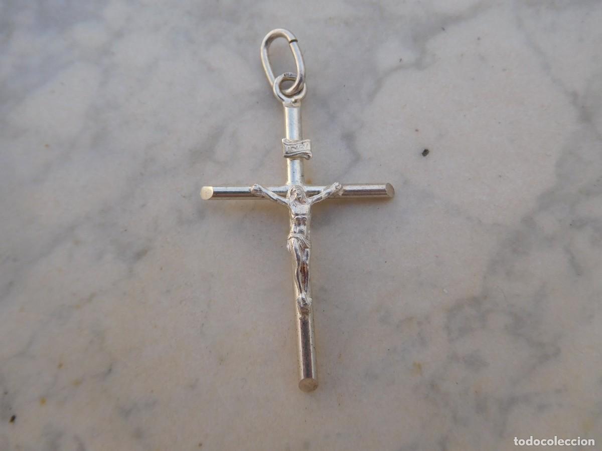 Antig&uuml;edades: Crucifijo de plata vintage