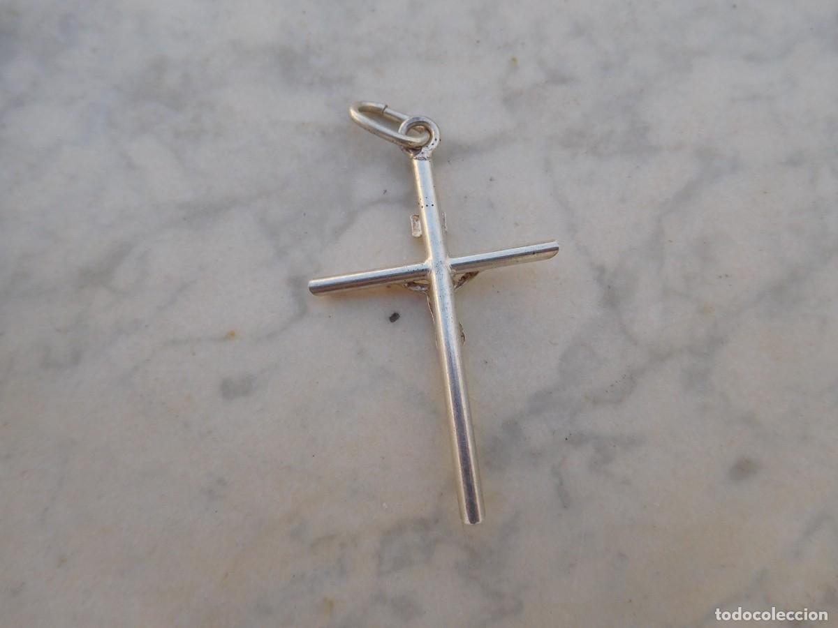 Antig&uuml;edades: Crucifijo de plata vintage - Foto 2
