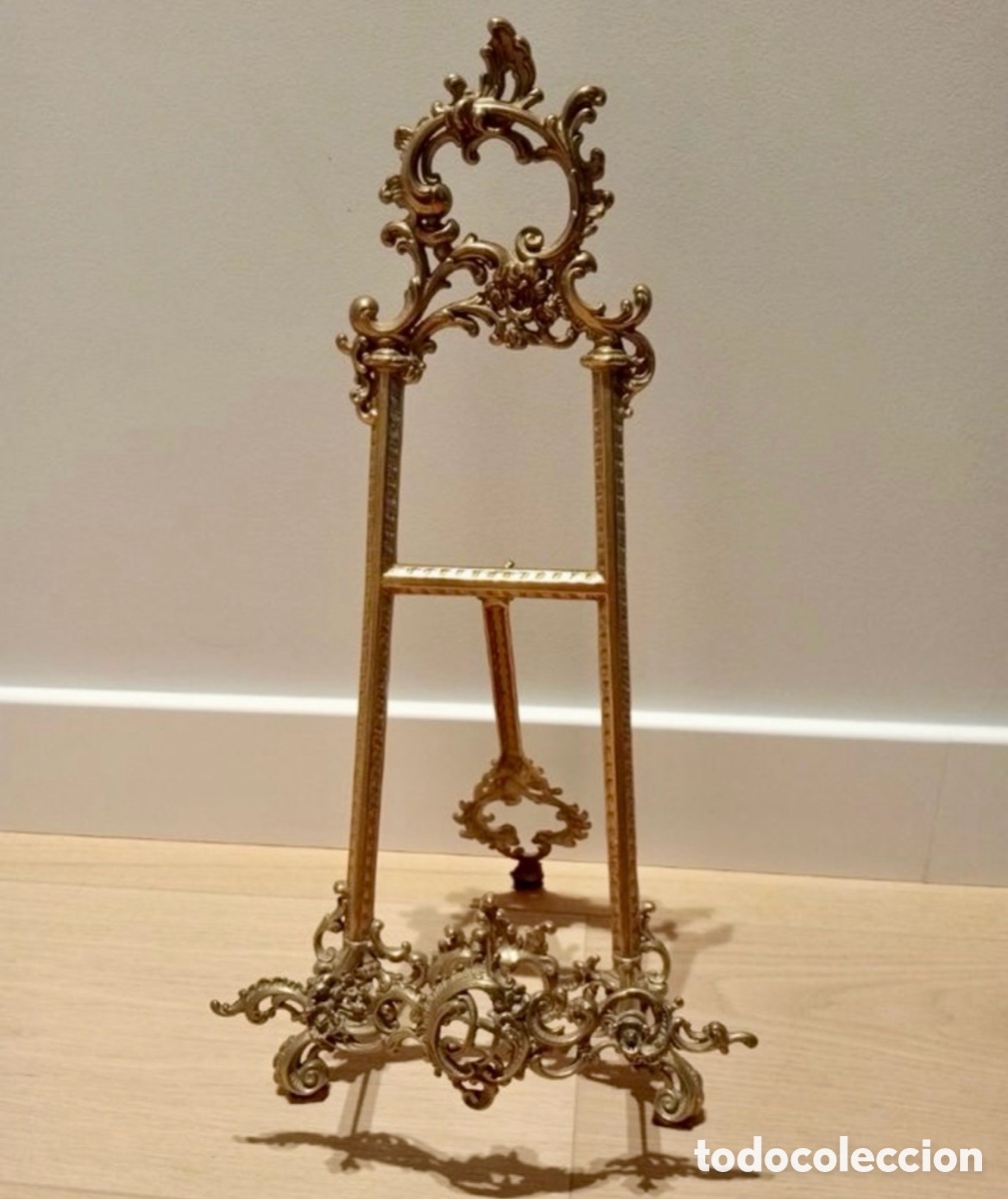 Antig&uuml;edades: ATRIL DE BRONCE LUIS V SIGLO XIX ( 55 x 28 cm )
