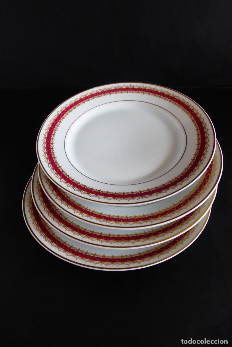 Antig&uuml;edades: CUATRO PLATOS DE POSTRE - PORCELANAS SPAL PORTUGAL - PERFECTO ESTADO