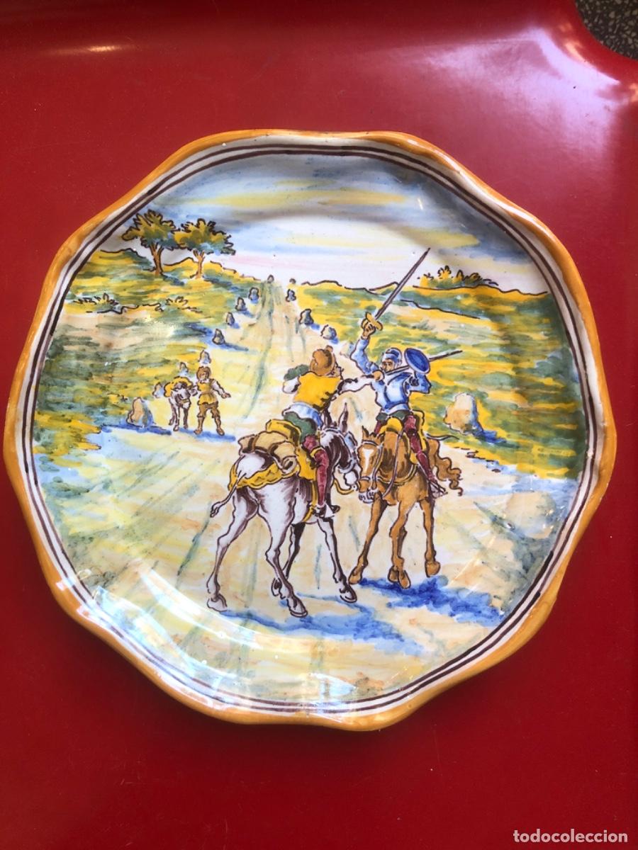 Antig&uuml;edades: Plato, antiguo de Talavera, est&aacute; en el Quijote alfar el Carmen niveiro