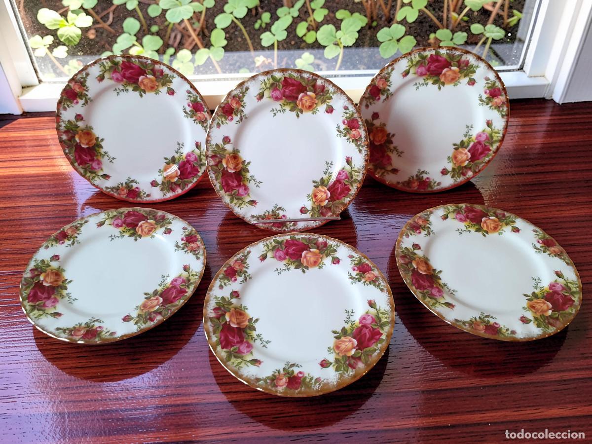Antig&uuml;edades: Lote 6 platos de 16 cm Royal Albert Old Country Roses