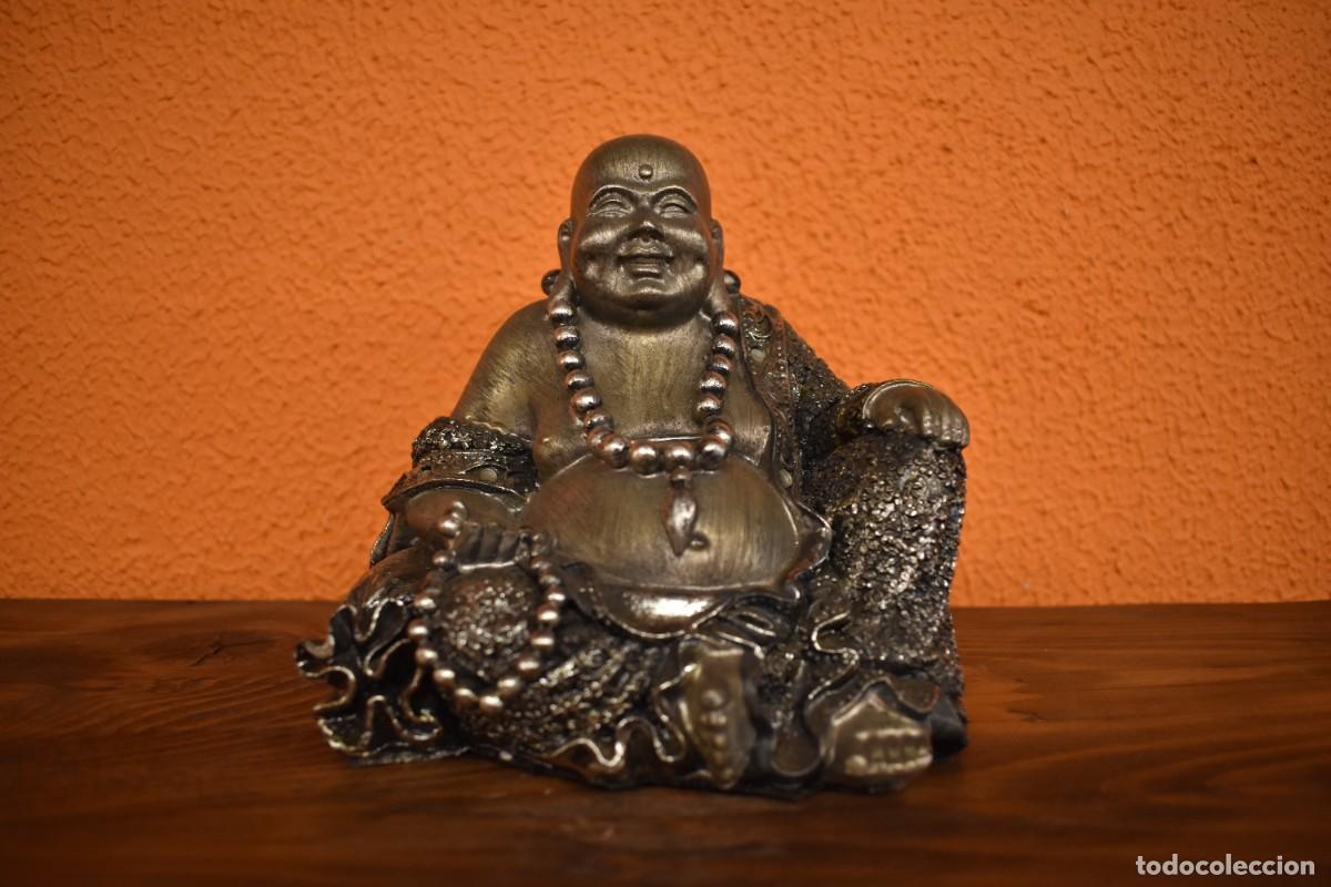 Antig&uuml;edades: Figura decorativa de Buda sonriente - Foto 4