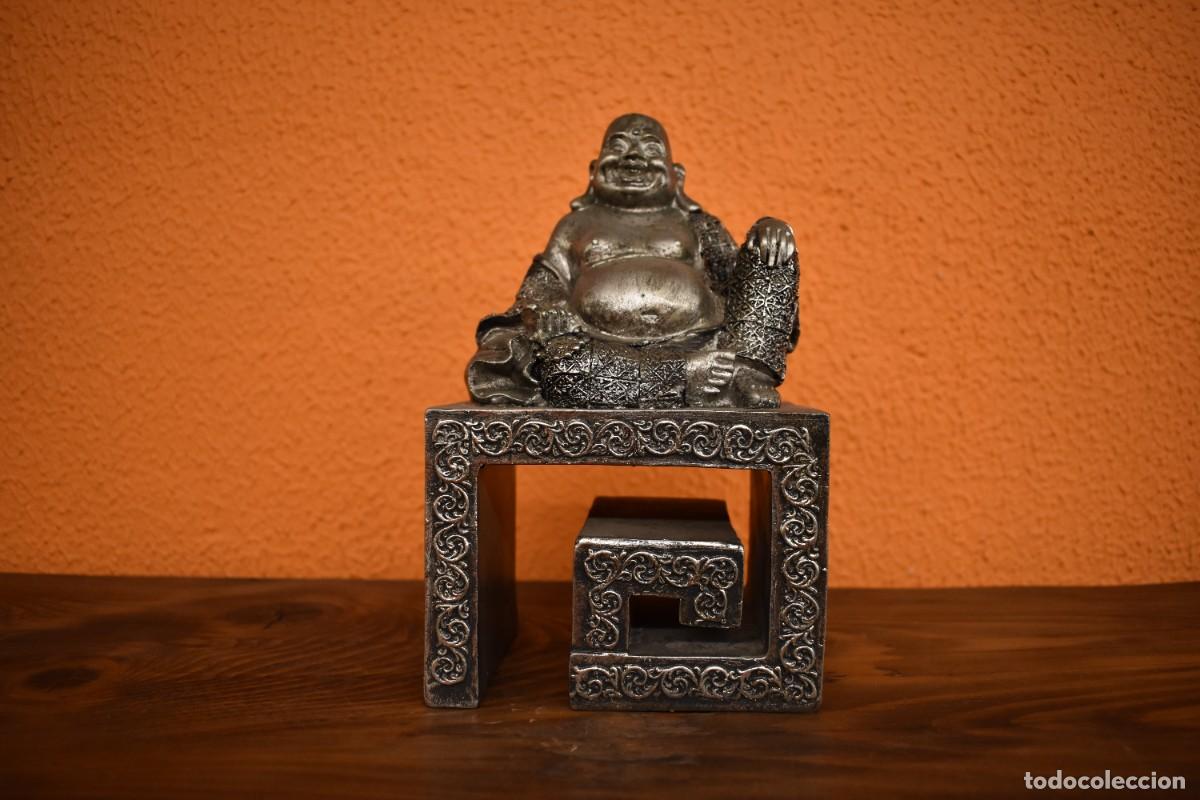 Antig&uuml;edades: Figura decorativa de Buda sonriente - Foto 5