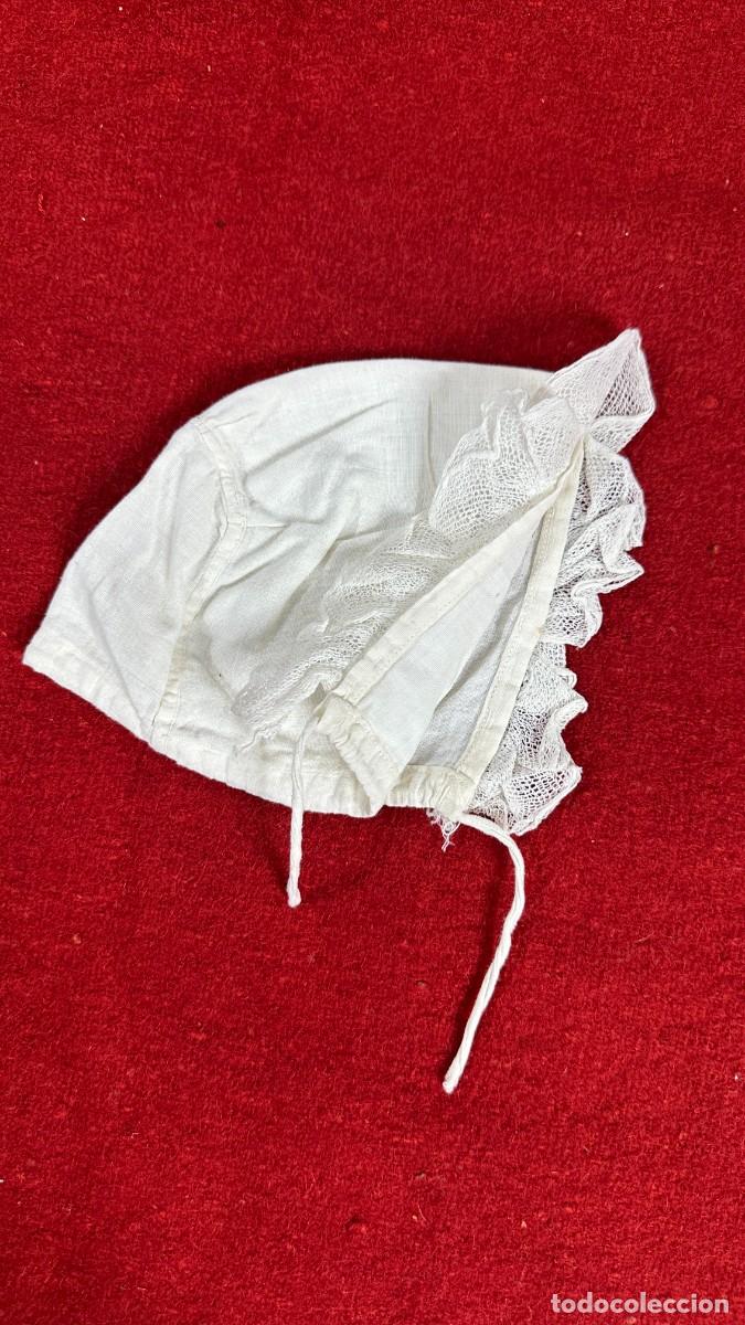 Antig&uuml;edades: Antiguo gorro interior de ni&ntilde;o - Foto 3