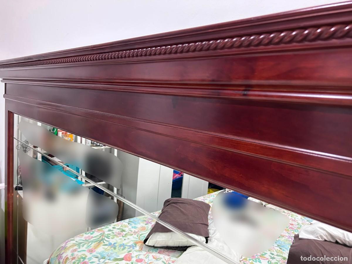 Antig&uuml;edades: CABECERO CON ESPEJO Y ESPEJO MADERA - Foto 2