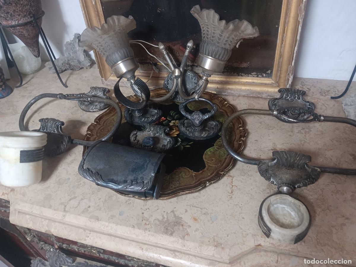 Antig&uuml;edades: Conjunto de apliques de ba&ntilde;o