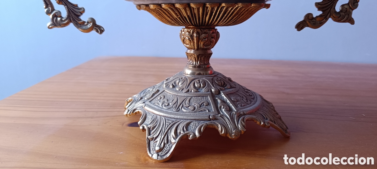 Antig&uuml;edades: Centro de mesa (Cer&aacute;mica y bronce) - Foto 5