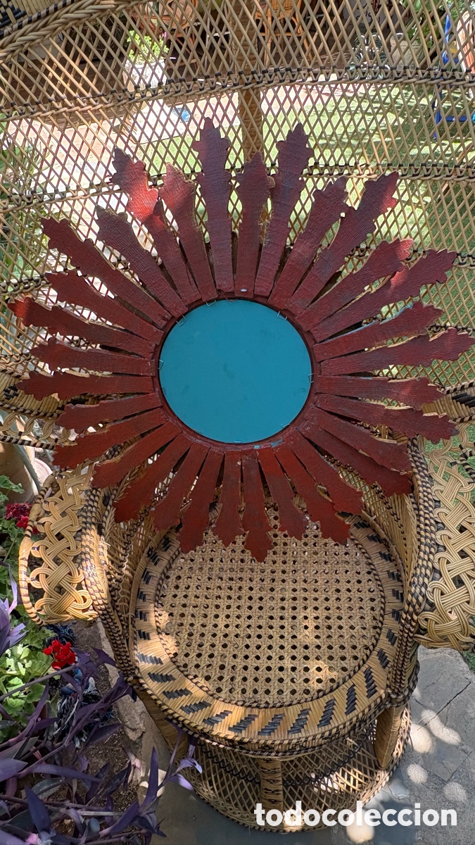 Antig&uuml;edades: ESPEJO SOL MADERA DORADA - Foto 17