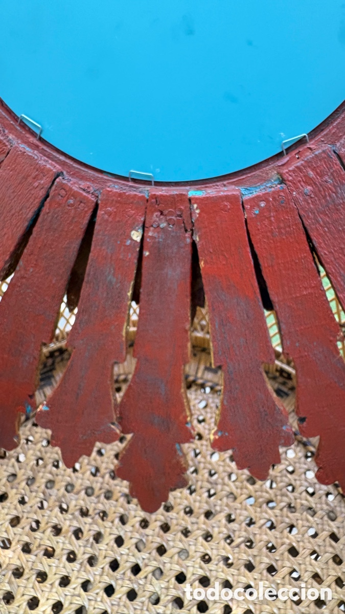 Antig&uuml;edades: ESPEJO SOL MADERA DORADA - Foto 18