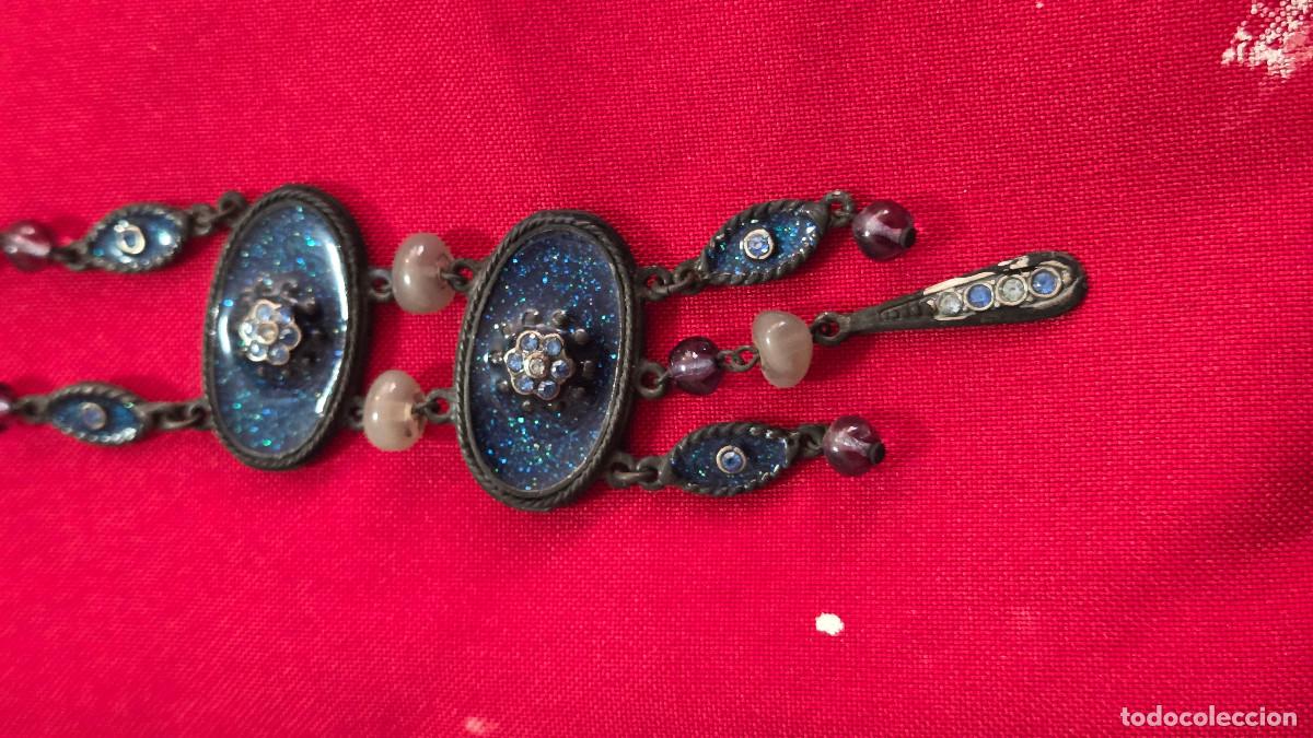 Antig&uuml;edades: collar con pendientes vintage - Foto 2