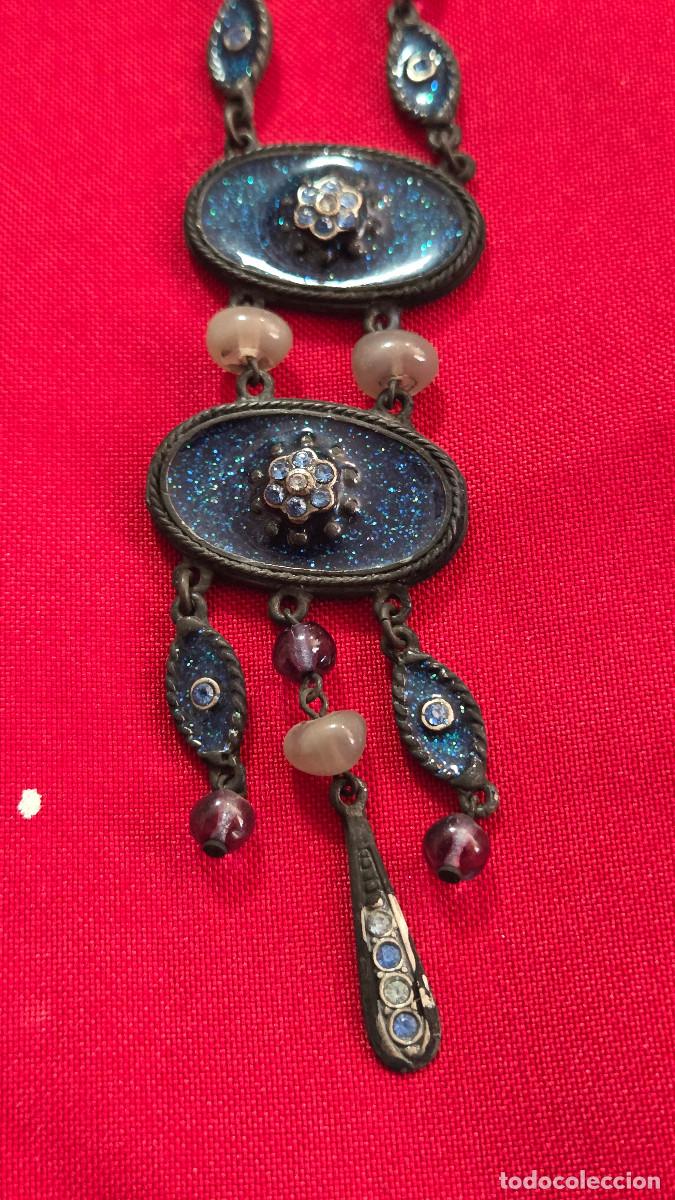 Antig&uuml;edades: collar con pendientes vintage - Foto 6