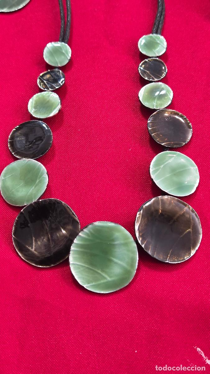 Antig&uuml;edades: collar con pendientes vintage - Foto 2