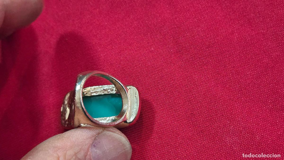 Antig&uuml;edades: anillo color plata vintage - Foto 3