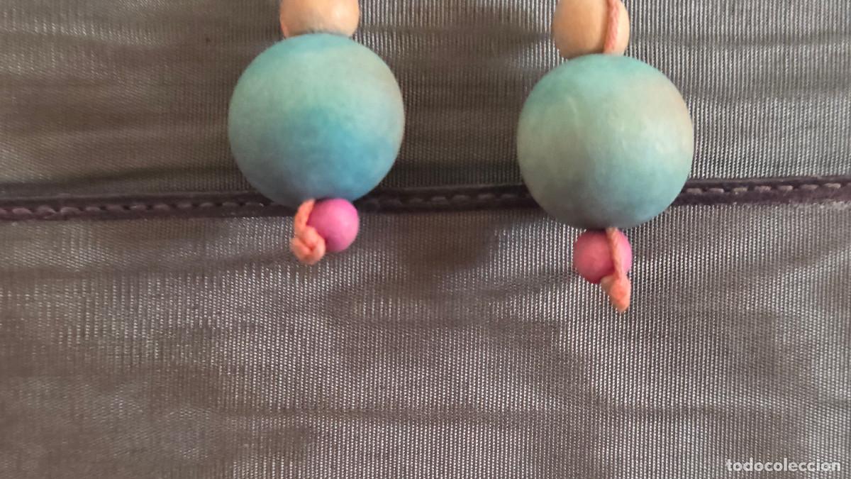 Antig&uuml;edades: pendientes colores de madera - Foto 2