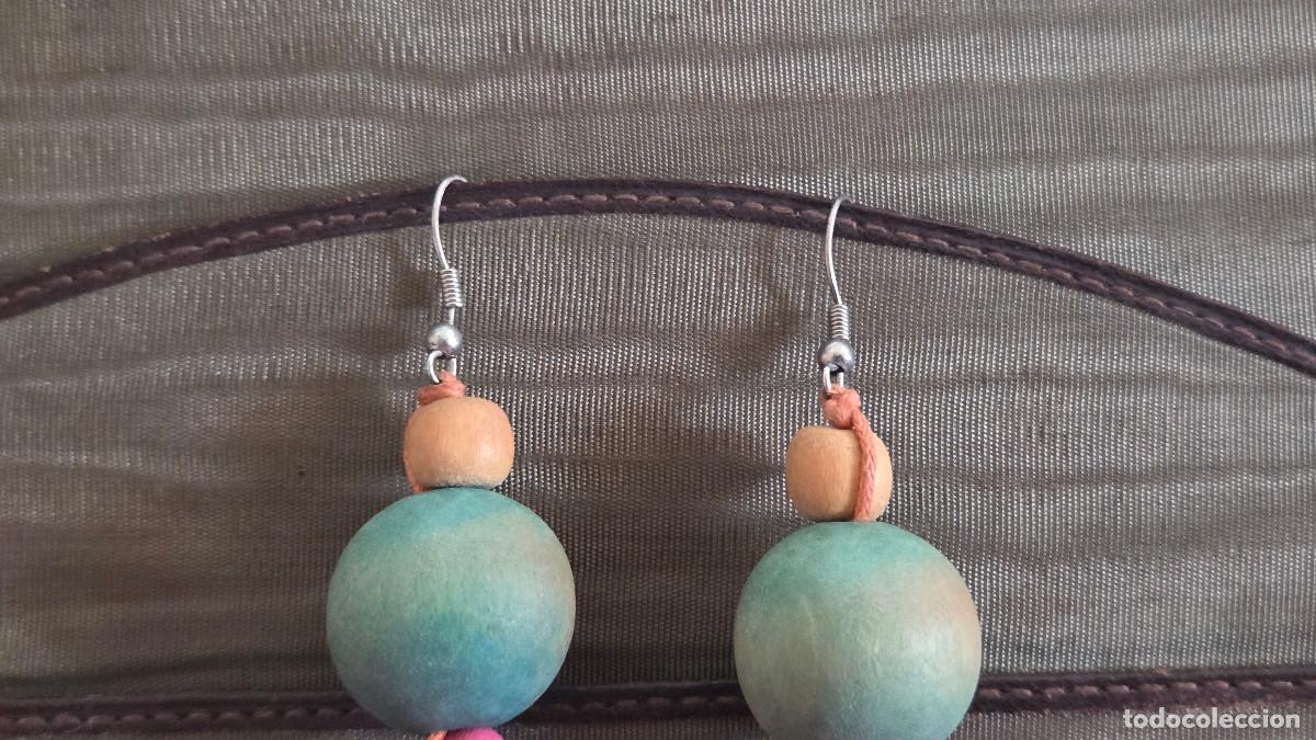 Antig&uuml;edades: pendientes colores de madera - Foto 3