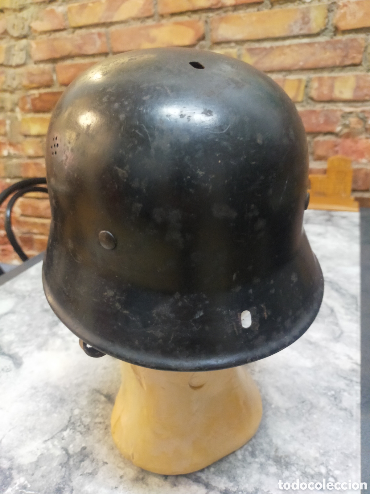 Antig&uuml;edades: Casco alem&aacute;n bomberos/polic&iacute;a - Foto 4