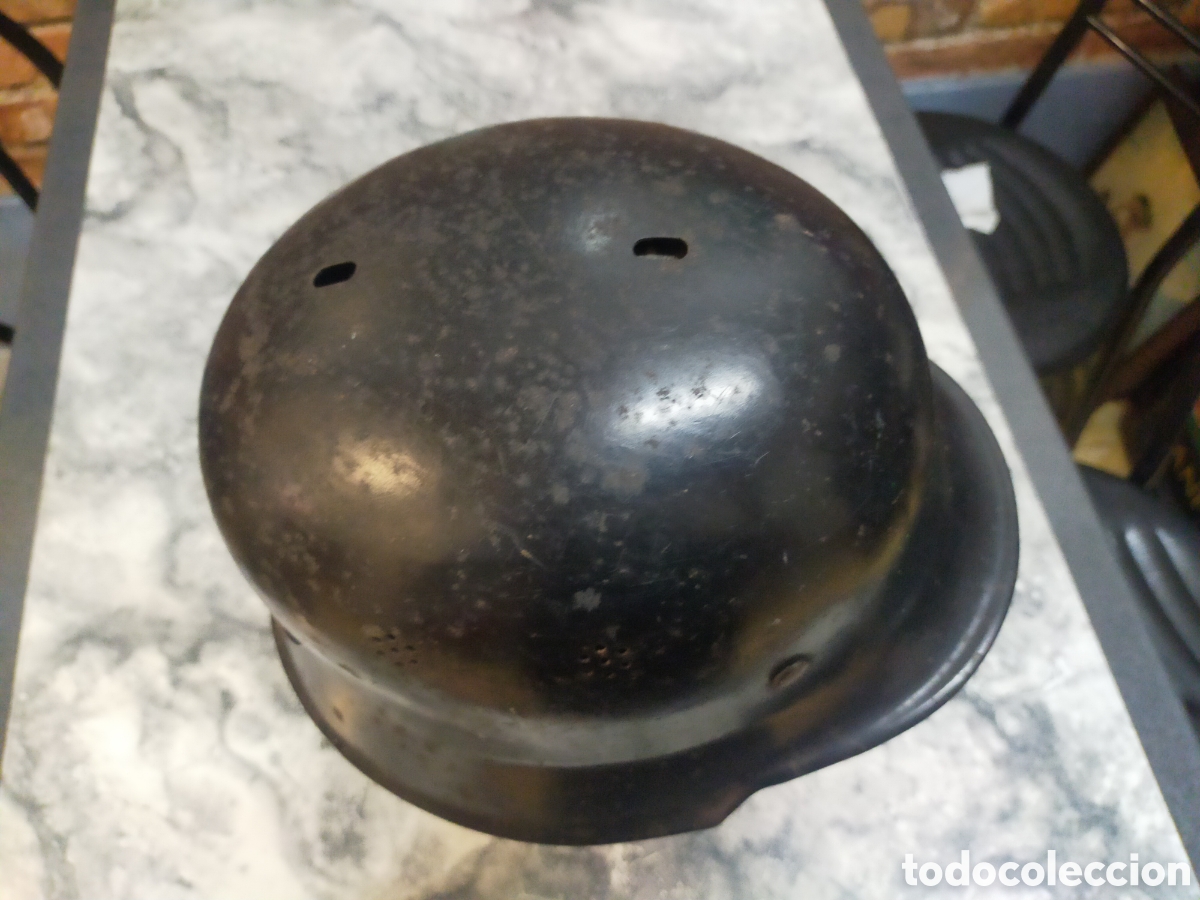 Antig&uuml;edades: Casco alem&aacute;n bomberos/polic&iacute;a - Foto 5