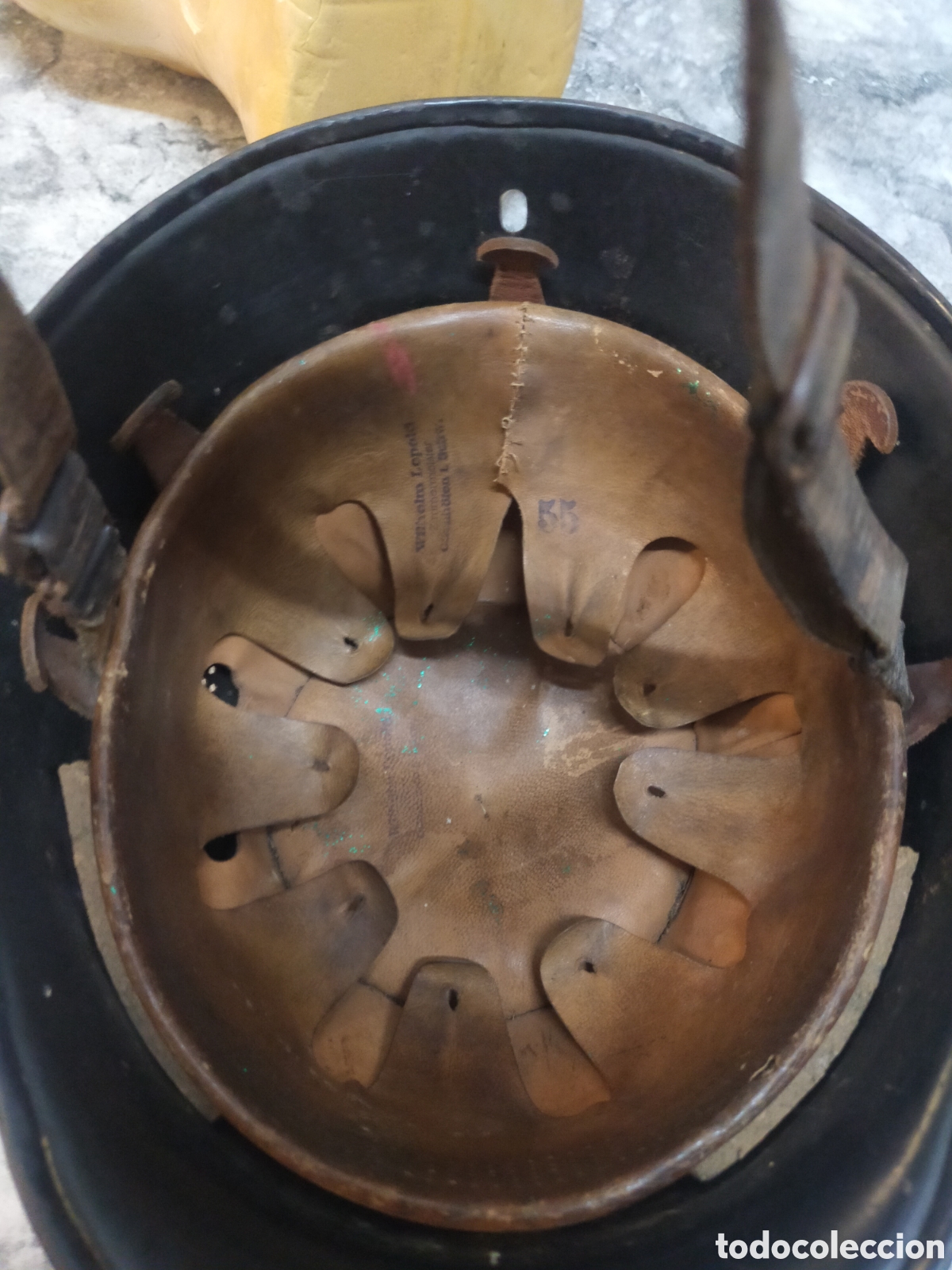 Antig&uuml;edades: Casco alem&aacute;n bomberos/polic&iacute;a - Foto 11