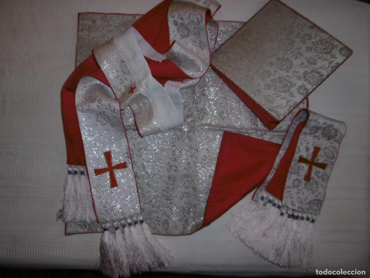 Antig&uuml;edades: ANTIGUO CONJUNTO LITURGIA IGLESIA 4 PIEZAS.