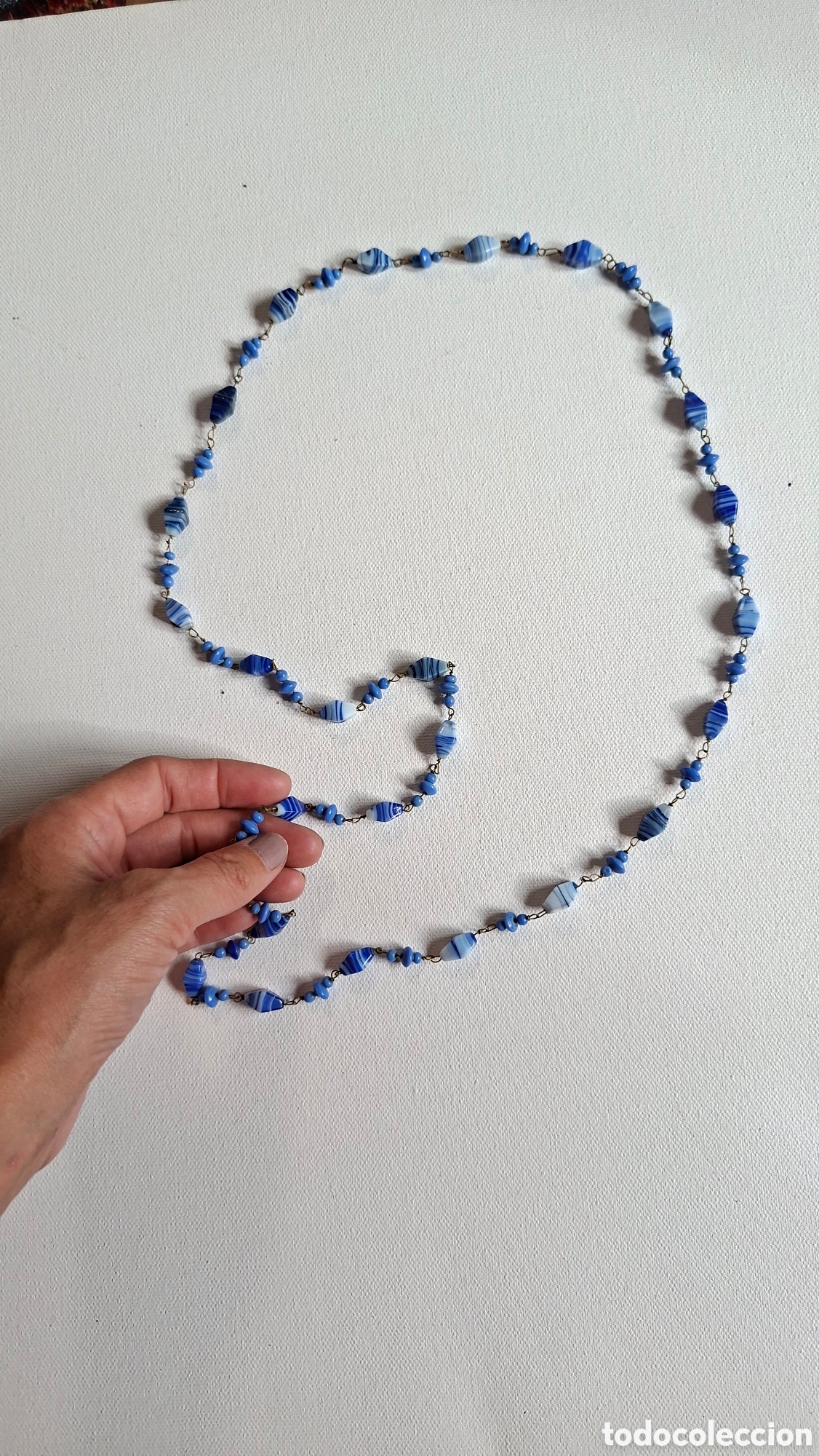 Antig&uuml;edades: Collar Vidrio Modernista - Foto 11
