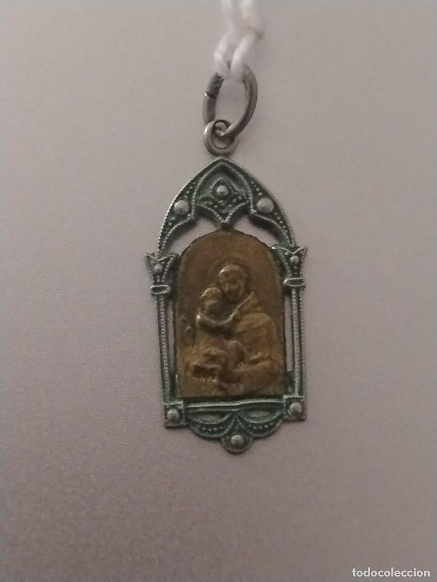 Antig&uuml;edades: PRECIOSA Y ANTIGUA MEDALLA SAN ANTONIO 2 X 1 CM