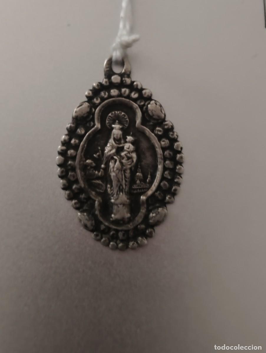 Antig&uuml;edades: PRECIOSA Y ANTIGUA MEDALLA DE NUESTRA SE&Ntilde;ORA DEL PILAR. UNOS 3 X 2 CM