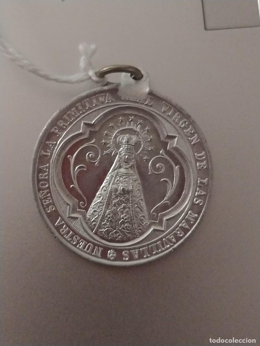 Antig&uuml;edades: PRECIOSA Y ANTIGUA MEDALLA DE LA VIRGEN DE LAS MARAVILLAS 1651 - 1951 UNOS 3,20 CM DI&Aacute;METRO
