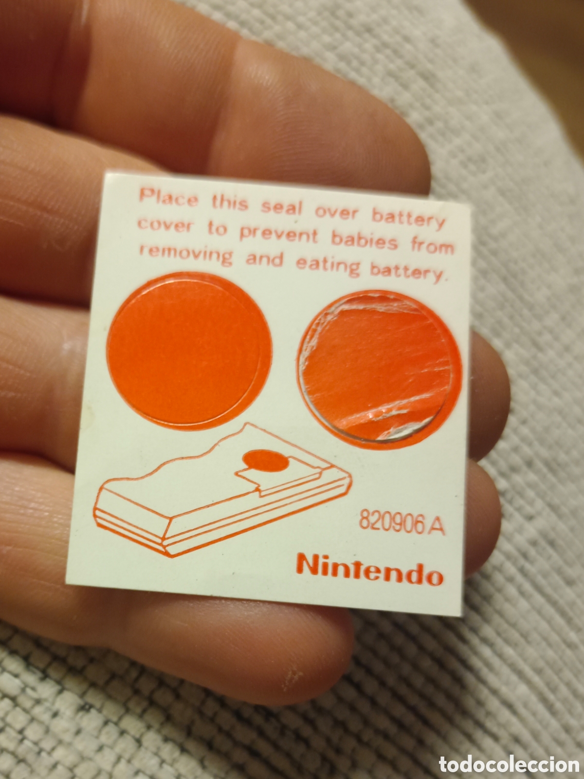 Antig&uuml;edades: Pegatinas originales game watch nintendo