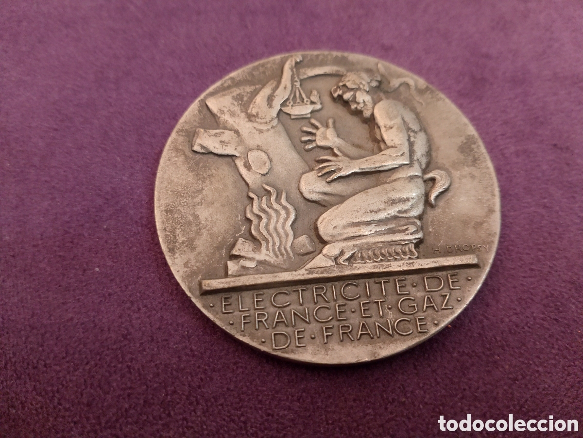 Antig&uuml;edades: Medalla electricite de france et gaz