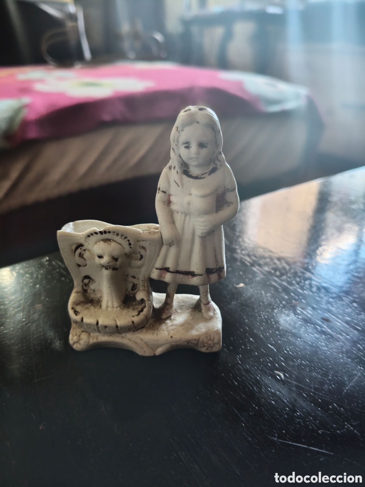 Antig&uuml;edades: Figura porcelana bisque alemana