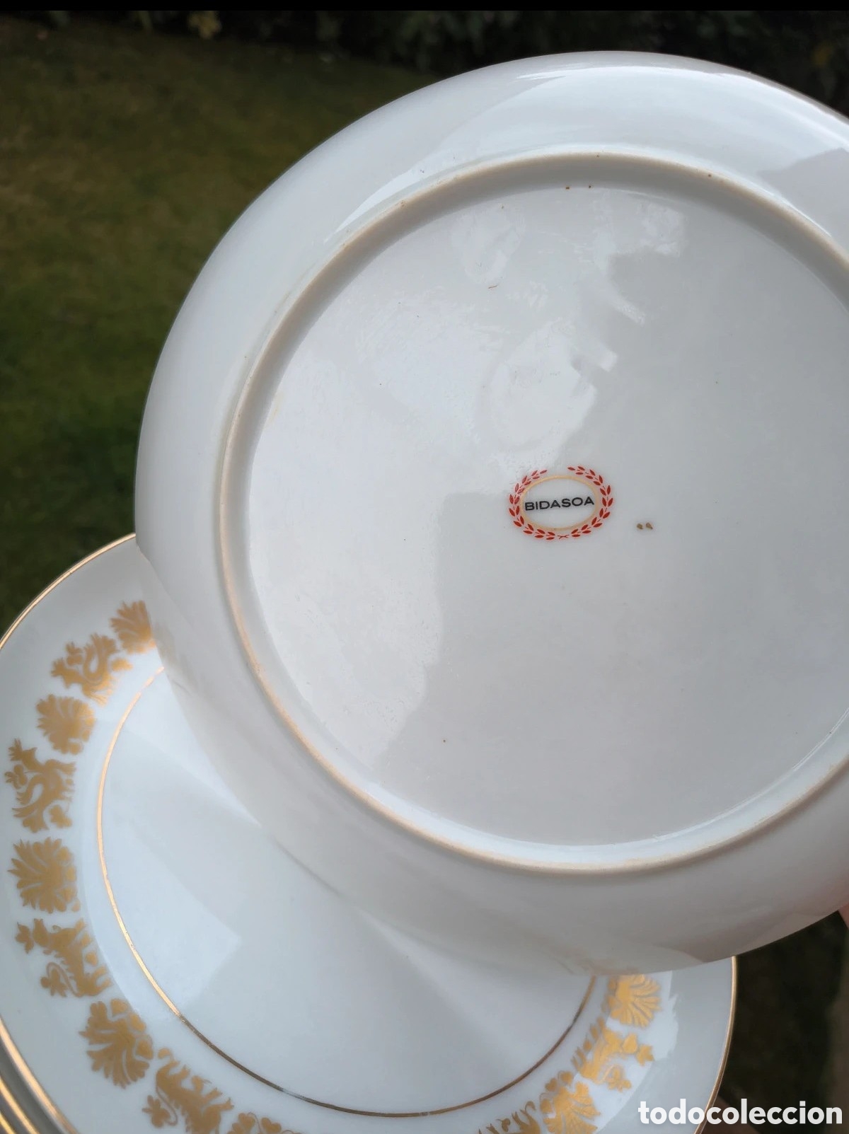 Antig&uuml;edades: Platos de porcelana. Bidasoa